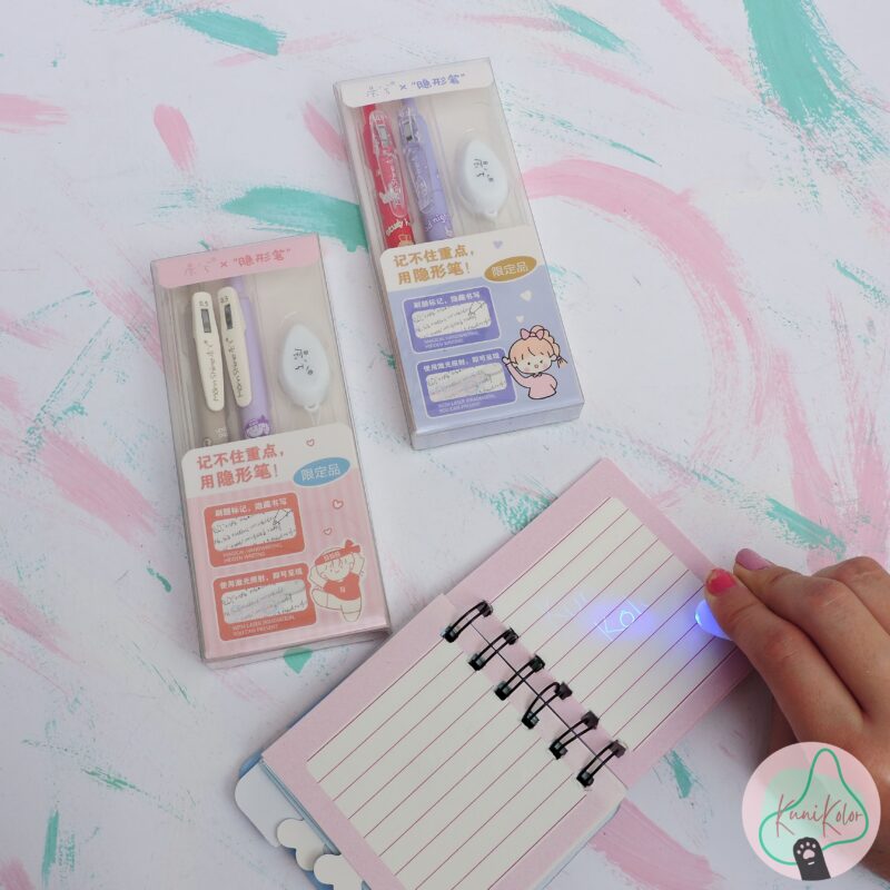 Kit esfero/lapicero mágico con luz como funciona