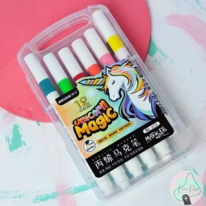 Marcadores acrílicos unicornio x12