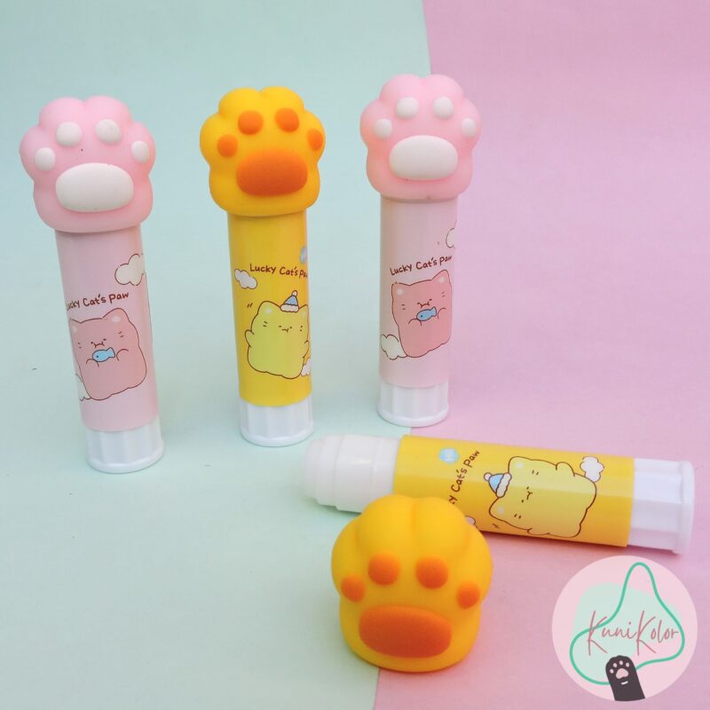 Pegante en barra huellita kawaii