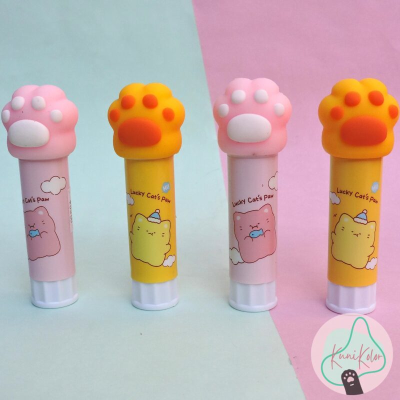Pegante en barra huellita kawaii