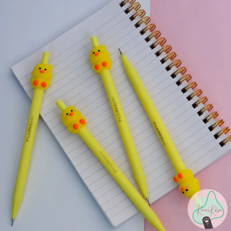Portaminas pollito kawaii para mina 0.7mm