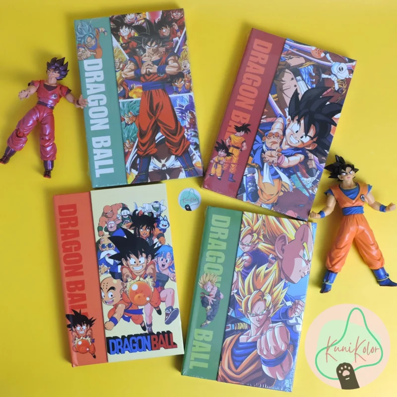 Agenda planeador de dragon ball con portada pasta dura y cierre de iman 01