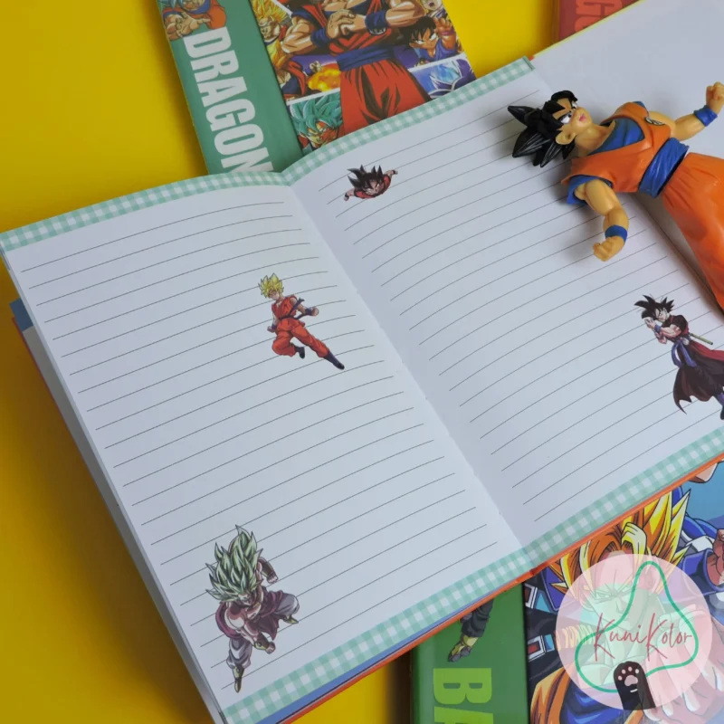Agenda planeador de dragon ball con portada pasta dura y cierre de iman 03