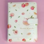 Papelería kawaii Kunikolor 25 Agenda libreta blanda duraznos 4 1 Agenda Duraznos