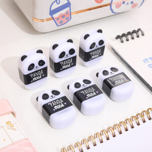 Borrador + sacapuntas panda kawaii