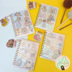 Cuaderno capibara kawaii + mini agenda