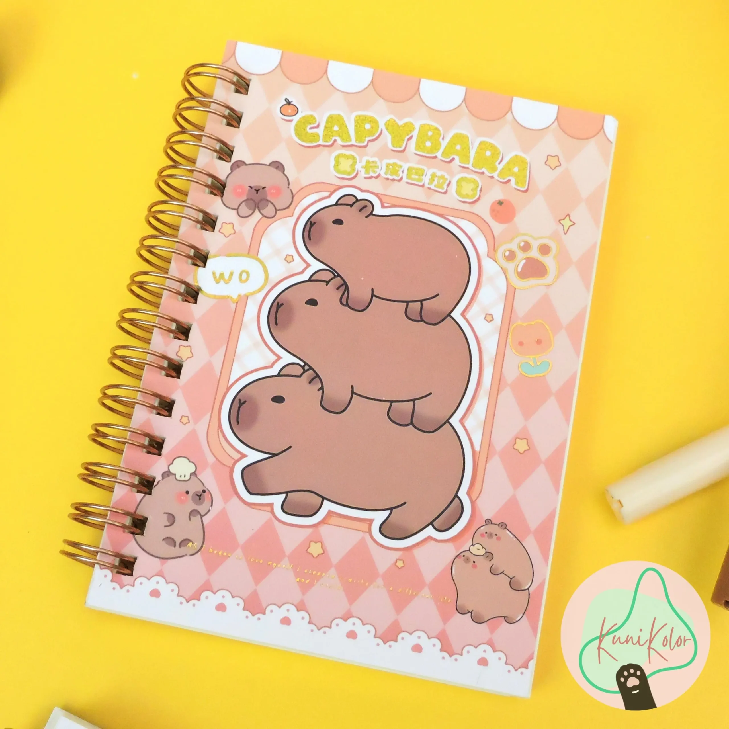 Libreta capibara kawaii 4 Agenda pequena rayada capibaras kawaii kunikolor 04 1 scaled Libreta capibara kawaii - Image 4