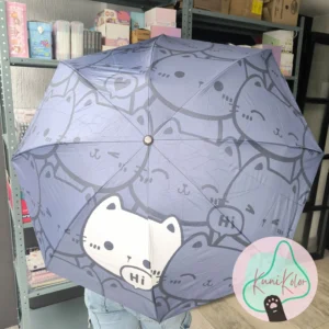 Sombrilla estampada gaticos