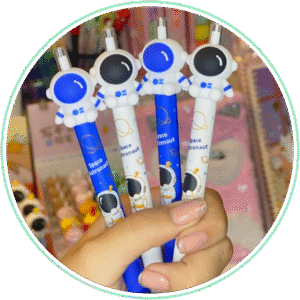 Papelería kawaii Kunikolor 1 Coleccion kunikolor productos kawaii forma astronautas sin fondo Astronautas