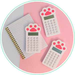 Papelería kawaii Kunikolor 4 Coleccion kunikolor productos kawaii forma huella sin fondo Huellitas