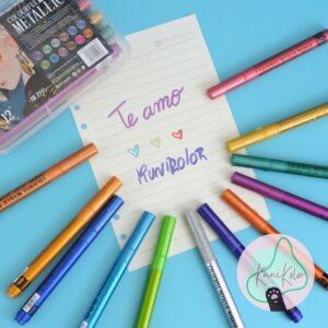 Marcadores metálicos Colourful x12