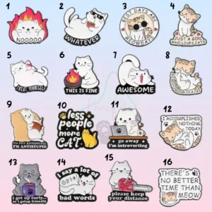 Pin metálico Gatos2