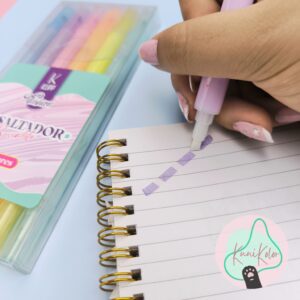 Resaltadores borrables Klipp fashion x6