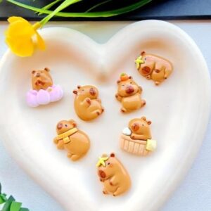 Set mini imanes capibara x3