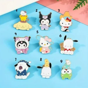 Pin metálico Sanrio dorado