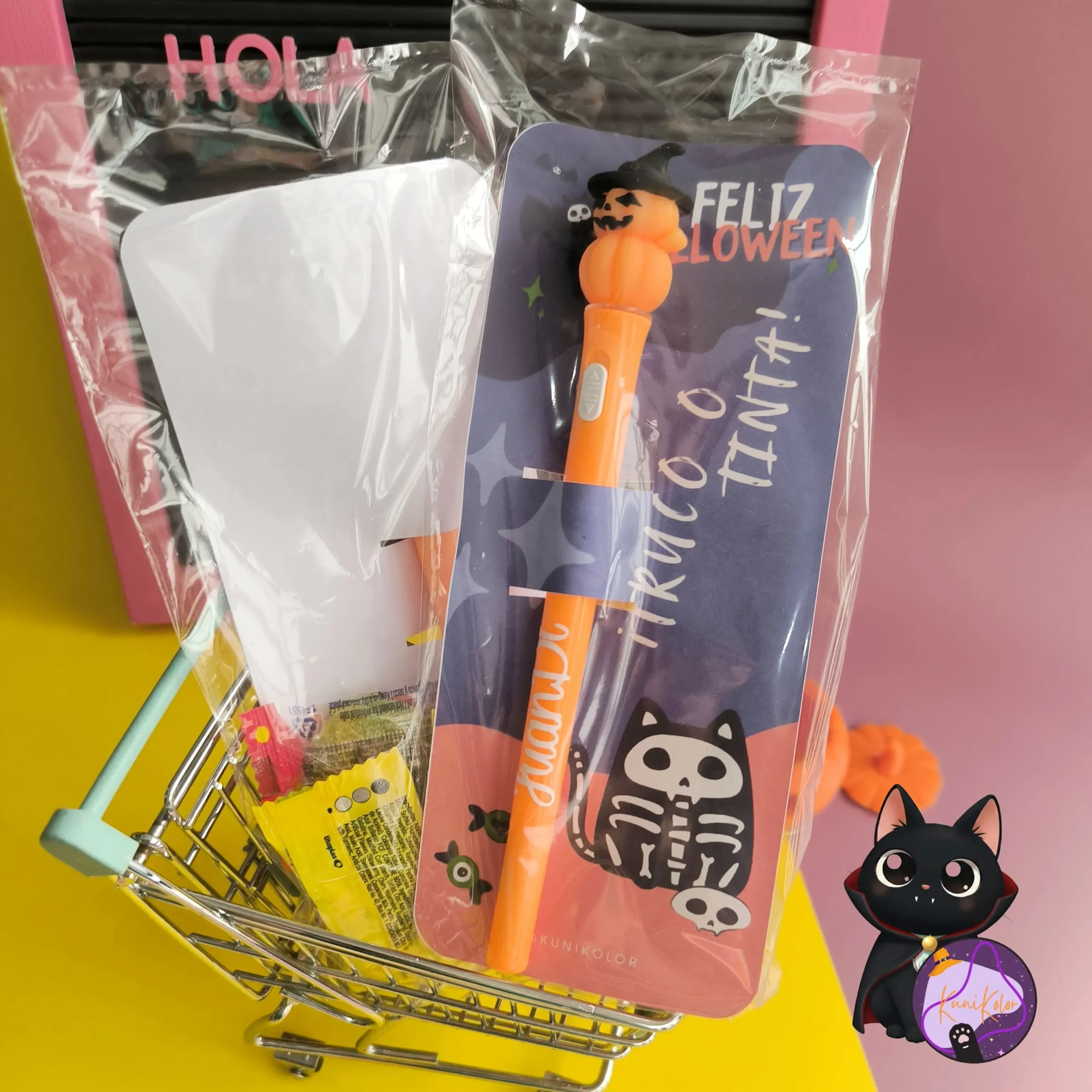 Kit esfero Halloween con dulces 6 Esferos lapiceros halloween con luz calabaza fantasma jack murcielago con 1 2 scaled Kit esfero Halloween con dulces - Image 6