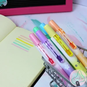 Resaltadores retractiles x6