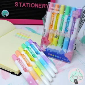 Resaltadores retractiles x6