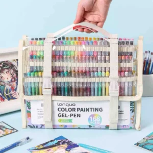 Super estuche esferos kawaii 168 colores