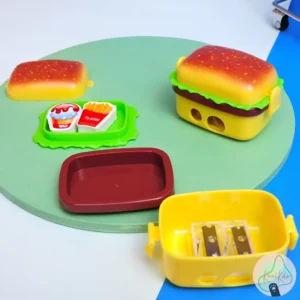 Sacapuntas Doble de Hamburguesa + Borradores