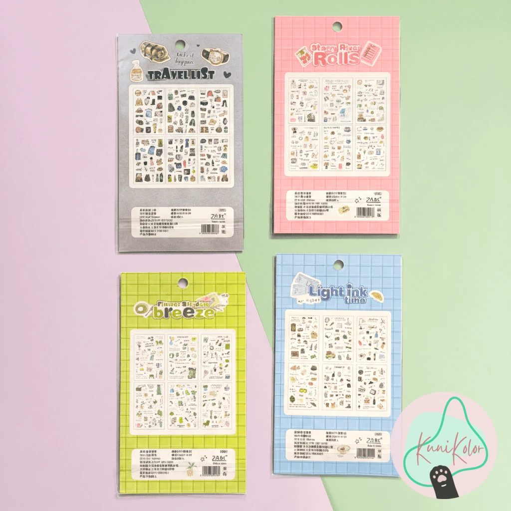 Set stickers aesthetic mini 2 Set stickers mini tematicos cute kawaii kunikolor 02 1 Set stickers aesthetic mini - Image 2