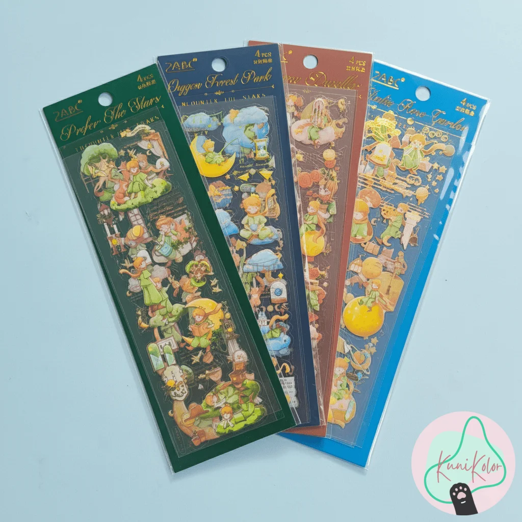 Set stickers cute El principito 4 Set stickers principito cute kawaii kunikolor 01 Set stickers cute El principito - Image 4