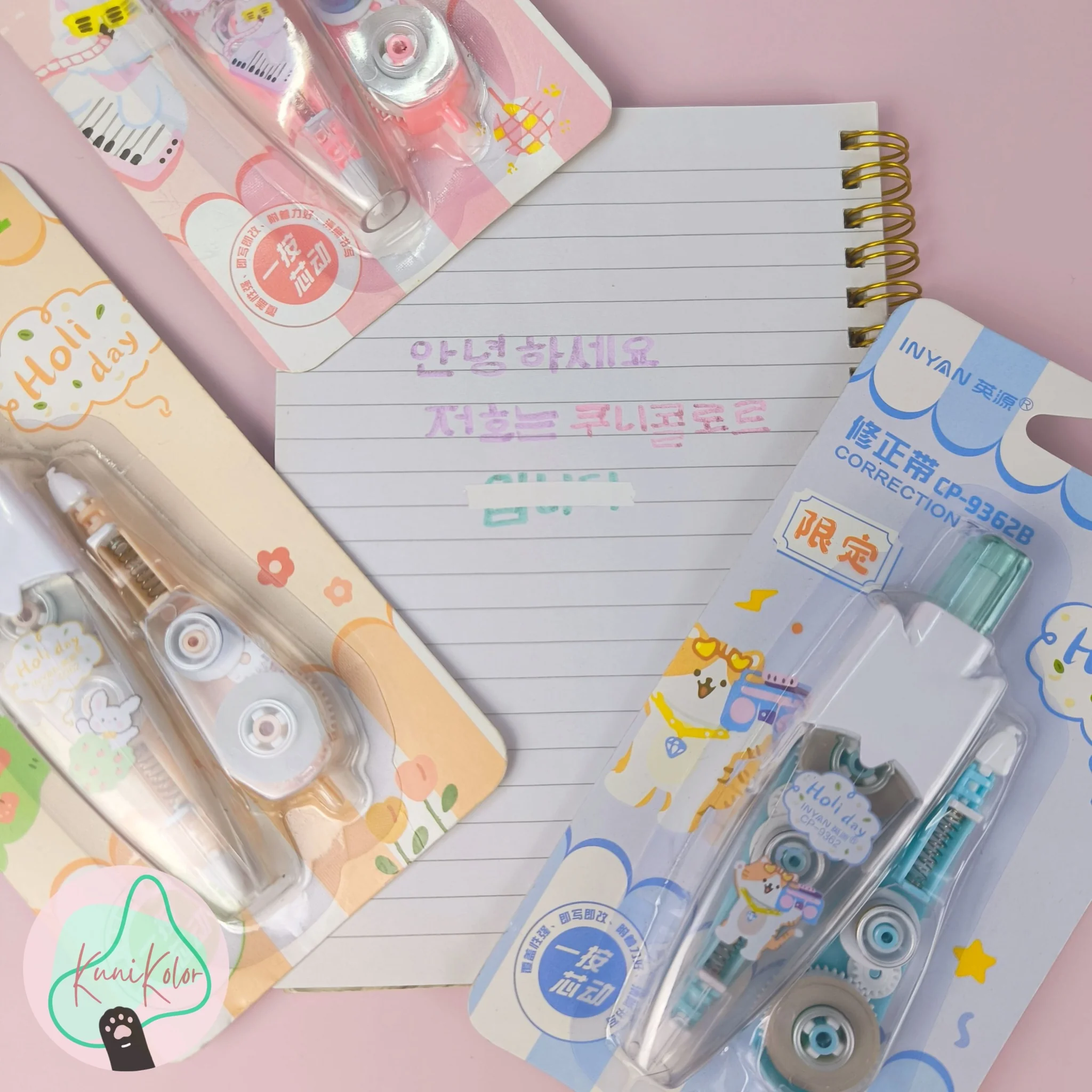 Corrector kawaii en cinta + repuesto Inyan 2 Corrector con repuesto kawaii kunikolor 02 Corrector kawaii en cinta + repuesto Inyan - Image 2