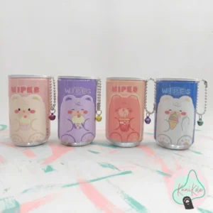 Lata de Toallitas Húmedas Oso Kawaii