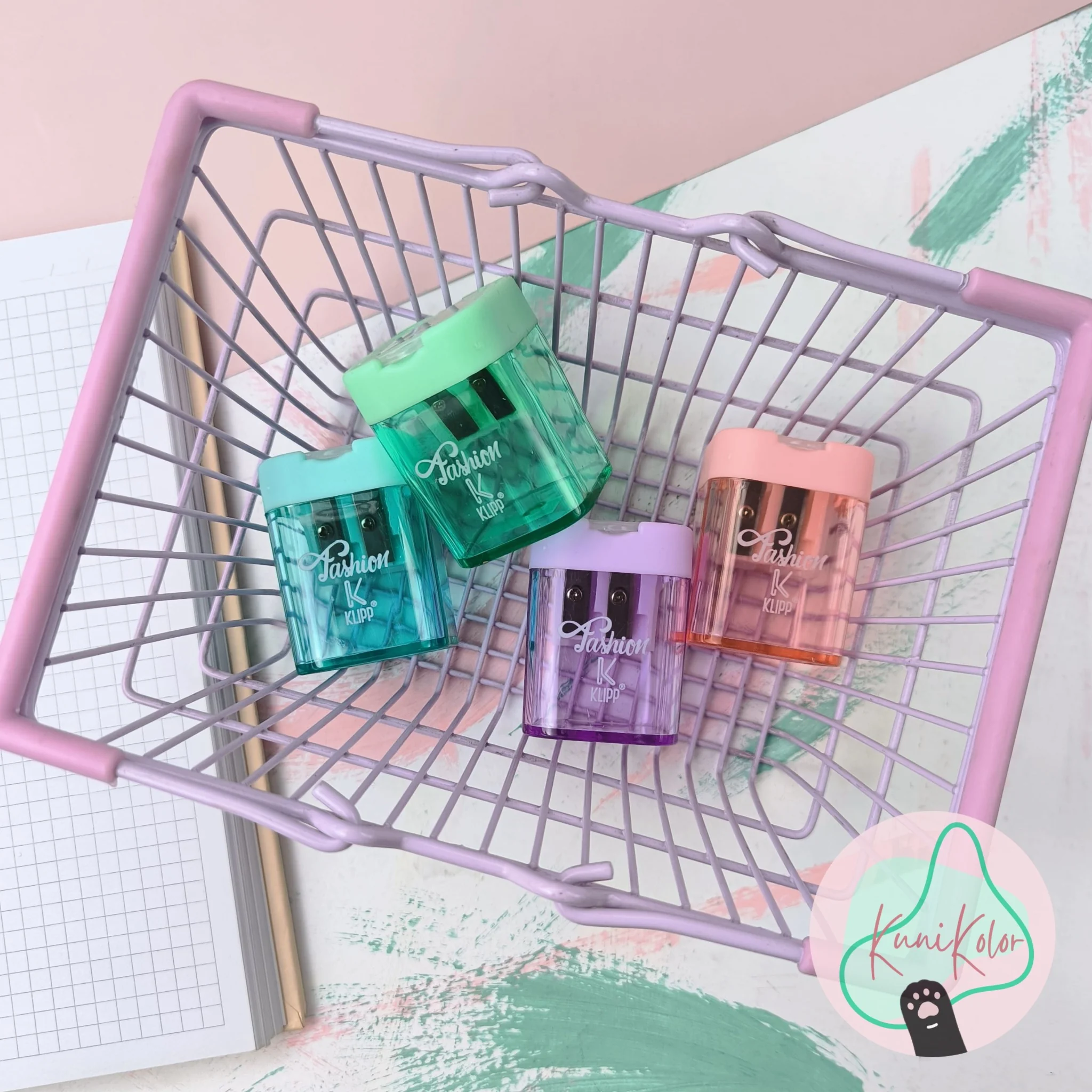 Sacapuntas Doble con Depósito Klipp 1 Tajalapiz sacapuntas doble con deposito klipp kunikolor 10 Sacapuntas Doble con Depósito Klipp