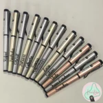 esfero lapicero tipo lamy metalizado dorado plateado oro rosa mina de tinta negra 1mm personalizado kunikolor 01