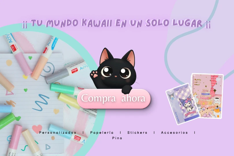 Banner pagina web celular kunikolor kawaii fondo marcadores WEBP 1920 x 600