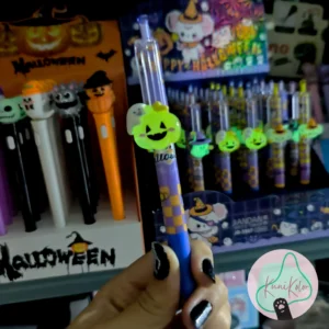 Papelería kawaii Kunikolor 7 Esfero lapicero alumbra en la oscuridad halloween kunikolor kawaii 06 Esfero Halloween brillo en la oscuridad